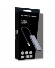 Hub USB Conceptronic HUBBIES13G Grigio (1 Unità) Hub USB Conceptronic HUBBIES13G Grigio (1 Unità)