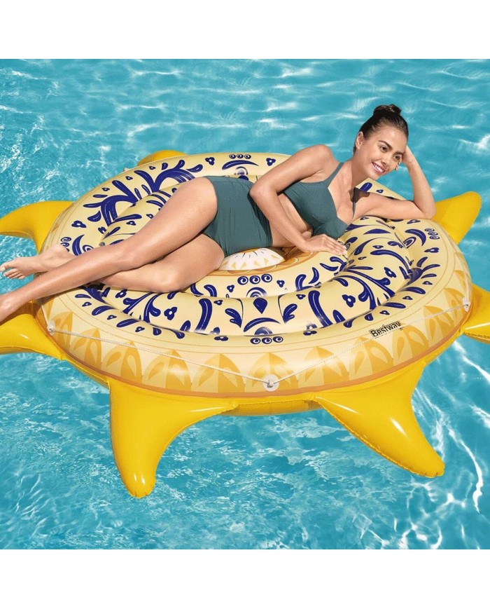 Bestway Isola Galleggiante Gonfiabile Sicilia 226x226 cm Spiaggia e Piscina 43391 Bestway Isola Galleggiante Gonfiabile Sicilia 226x226 cm Spiaggia e Piscina 43391
