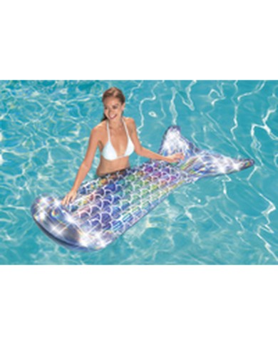 Bestway Materassino Gonfiabile Sirena Iridescente 193x101 cm Spiaggia e Piscina 43413