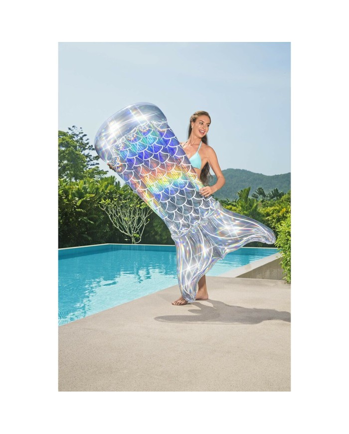 Bestway Materassino Gonfiabile Sirena Iridescente 193x101 cm Spiaggia e Piscina 43413 Bestway Materassino Gonfiabile Sirena Iridescente 193x101 cm Spiaggia e Piscina 43413