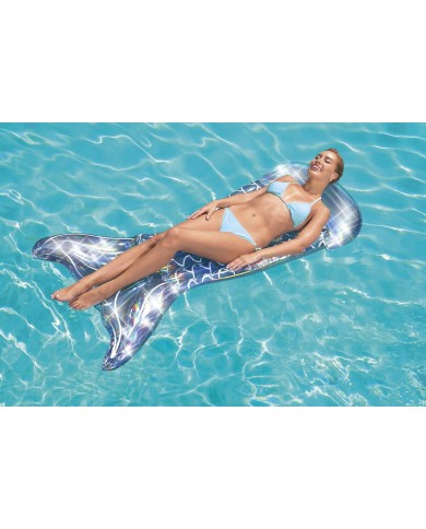 Bestway Materassino Gonfiabile Sirena Iridescente 193x101 cm Spiaggia e Piscina 43413