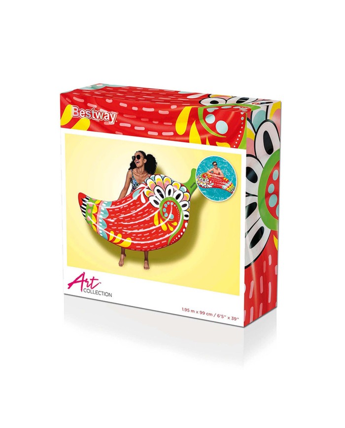 Bestway Materassino Gonfiabile Peperoncino 195x99 cm Spiaggia e Piscina 43490 Bestway Materassino Gonfiabile Peperoncino 195x99 cm Spiaggia e Piscina 43490