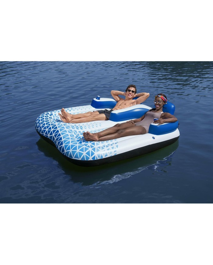 Bestway Poltrona Gonfiabile Doppia Tumbona Hydro-Force 196x193 cm Spiaggia e Piscina 43534 Bestway Poltrona Gonfiabile Doppia Tumbona Hydro-Force 196x193 cm Spiaggia e Piscina 43534