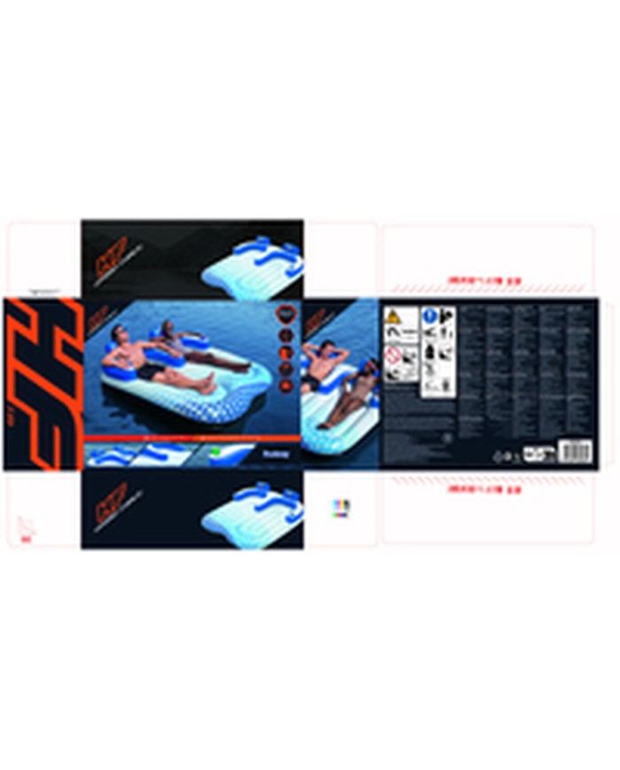 Bestway Poltrona Gonfiabile Doppia Tumbona Hydro-Force 196x193 cm Spiaggia e Piscina 43534 Bestway Poltrona Gonfiabile Doppia Tumbona Hydro-Force 196x193 cm Spiaggia e Piscina 43534