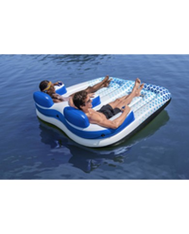 Bestway Poltrona Gonfiabile Doppia Tumbona Hydro-Force 196x193 cm Spiaggia e Piscina 43534