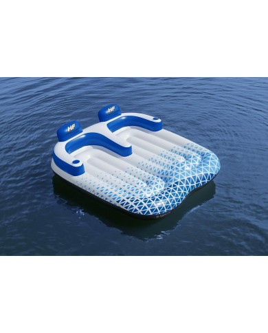 Bestway Poltrona Gonfiabile Doppia Tumbona Hydro-Force 196x193 cm Spiaggia e Piscina 43534