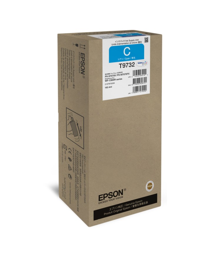 Toner Originale Epson WF-C869R Multicolore Ciano Toner Originale Epson WF-C869R Multicolore Ciano