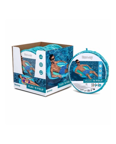Bestway Materassino Gonfiabile Flex 'n Fold 106x95 cm Spiaggia e Piscina 43551