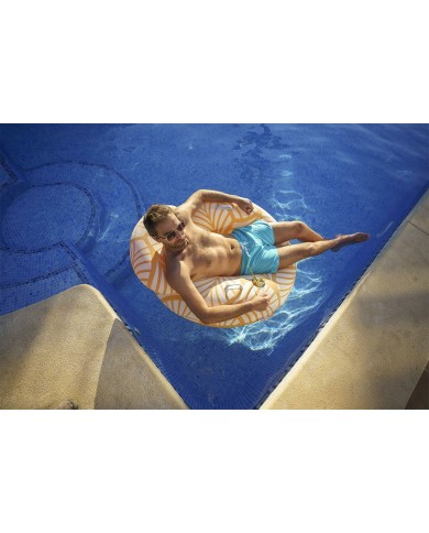 Bestway Poltrona Gonfiabile Confort Deluxe con Schienale e Maniglie 118x117 cm Spiaggia e Piscina 43643