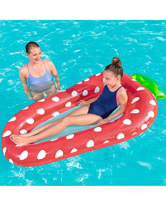 Bestway Materassino Gonfiabile Frutta con Rete Colore Assortito 178x103/186x112 cm +6 Anni Spiaggia e Piscina 43644