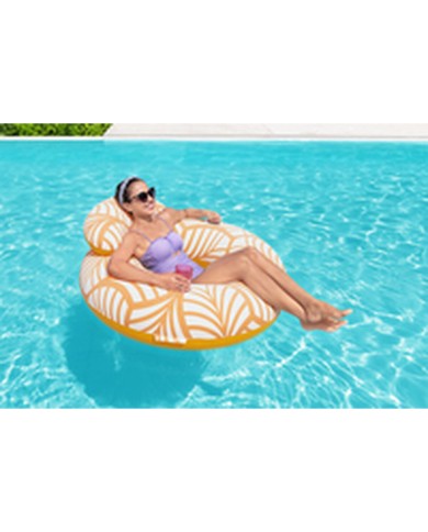 Bestway Poltrona Gonfiabile Confort Deluxe con Schienale e Maniglie 118x117 cm Spiaggia e Piscina 43643
