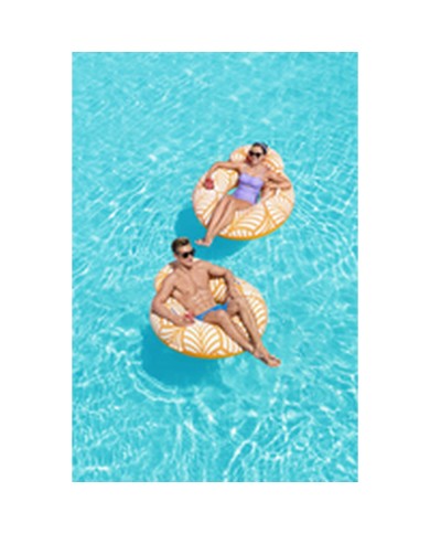 Bestway Poltrona Gonfiabile Confort Deluxe con Schienale e Maniglie 118x117 cm Spiaggia e Piscina 43643