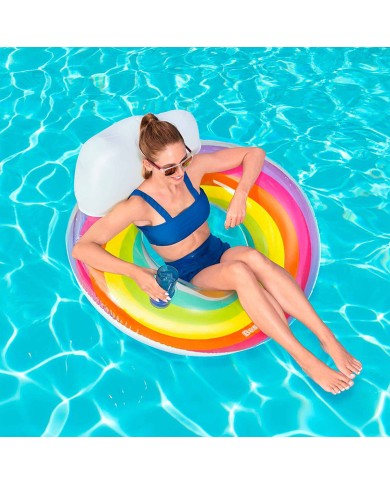 Bestway Ruota Gonfiabile Arcobaleno D107 cm +12 Anni Spiaggia e Piscina 43647 Bestway Ruota Gonfiabile Arcobaleno D107 cm +12 Anni Spiaggia e Piscina 43647