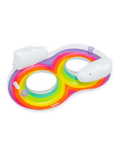 Bestway Ruota Gonfiabile con Maniglie e Schienale 186x116 cm Spiaggia e Piscina 43648