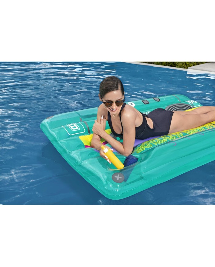 Bestway Materassino Gonfiabile Retro Cassetta 174x117 cm Spiaggia e Piscina 43649 Bestway Materassino Gonfiabile Retro Cassetta 174x117 cm Spiaggia e Piscina 43649
