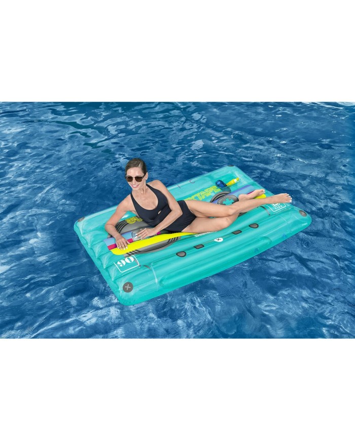 Bestway Materassino Gonfiabile Retro Cassetta 174x117 cm Spiaggia e Piscina 43649 Bestway Materassino Gonfiabile Retro Cassetta 174x117 cm Spiaggia e Piscina 43649