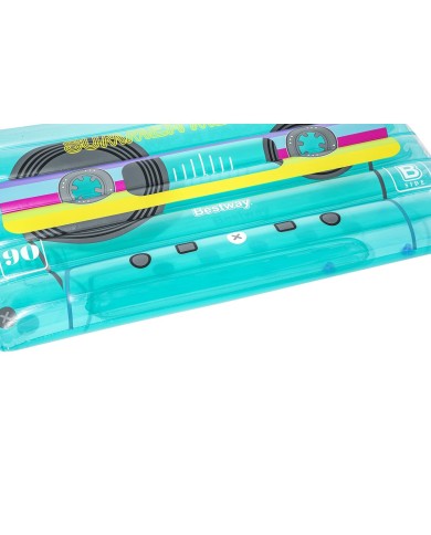 Bestway Materassino Gonfiabile Retro Cassetta 174x117 cm Spiaggia e Piscina 43649