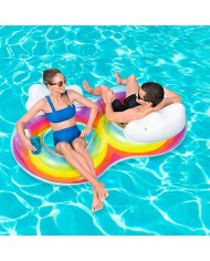 Bestway Ruota Gonfiabile con Maniglie e Schienale 186x116 cm Spiaggia e Piscina 43648 Bestway Ruota Gonfiabile con Maniglie e Schienale 186x116 cm Spiaggia e Piscina 43648