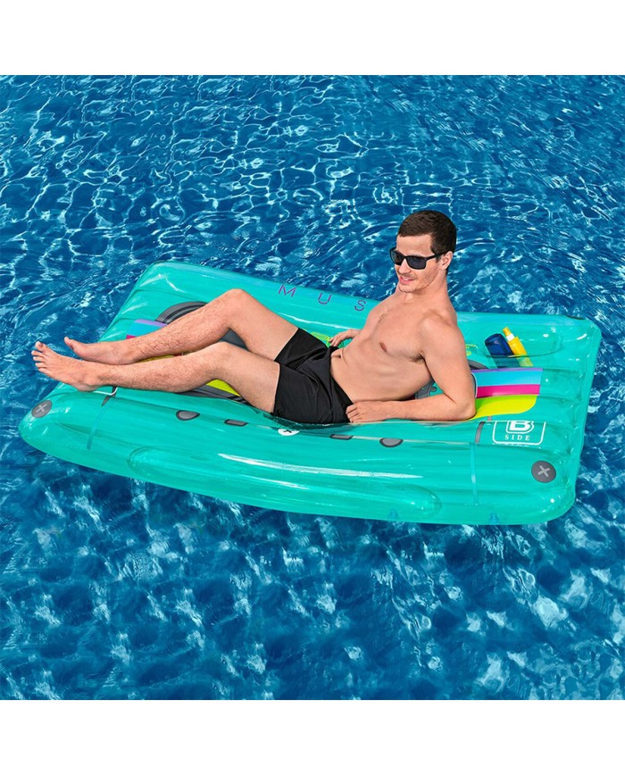 Bestway Materassino Gonfiabile Retro Cassetta 174x117 cm Spiaggia e Piscina 43649 Bestway Materassino Gonfiabile Retro Cassetta 174x117 cm Spiaggia e Piscina 43649