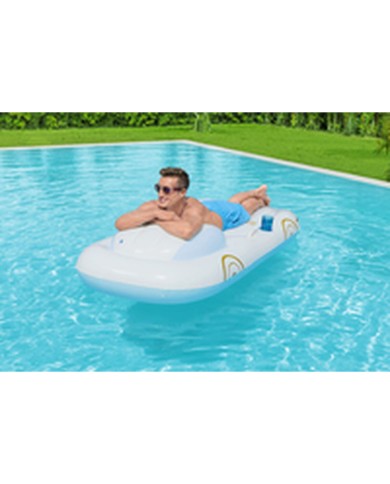 Bestway Materassino Gonfiabile Crociera con Schienale e Maniglie 228x108 cm Spiaggia e Piscina 43651