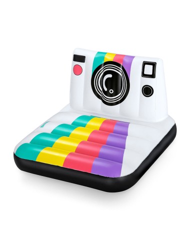 Bestway Poltrona Gonfiabile Fotocamera 127x102 cm Spiaggia e Piscina 43656