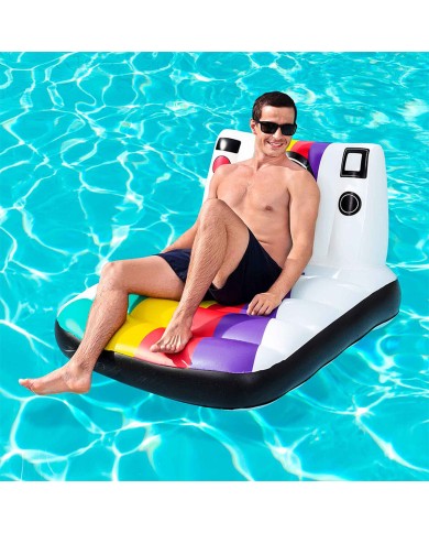 Bestway Poltrona Gonfiabile Fotocamera 127x102 cm Spiaggia e Piscina 43656