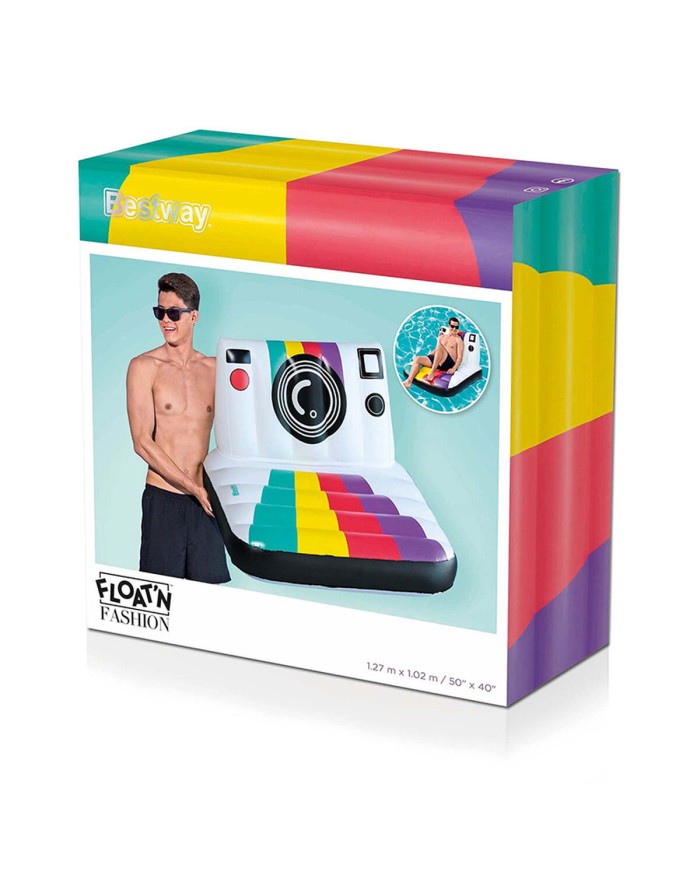 Bestway Poltrona Gonfiabile Fotocamera 127x102 cm Spiaggia e Piscina 43656 Bestway Poltrona Gonfiabile Fotocamera 127x102 cm Spiaggia e Piscina 43656