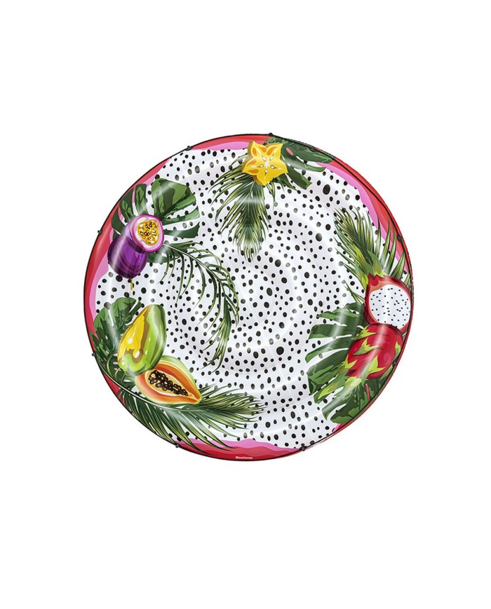Bestway Isola Galleggiante Gonfiabile con Corda Passione Frutta D188cm Spiaggia e Piscina 43720