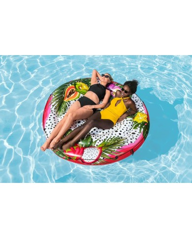 Bestway Isola Galleggiante Gonfiabile con Corda Passione Frutta D188cm Spiaggia e Piscina 43720