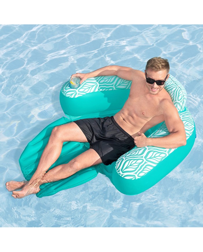 Poltrona da Piscina Gonfiabile Bestway Comfort Plush 145 x 120 cm Poltrona da Piscina Gonfiabile Bestway Comfort Plush 145 x 120 cm