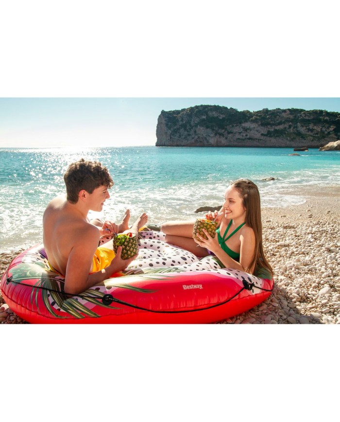 Bestway Isola Galleggiante Gonfiabile con Corda Passione Frutta D188cm Spiaggia e Piscina 43720
