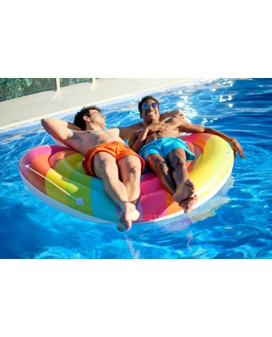 Bestway Isola Galleggiante Gonfiabile Arcobaleno 175x163 cm Spiaggia e Piscina 43722
