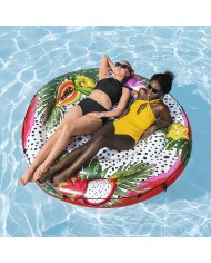 Bestway Isola Galleggiante Gonfiabile con Corda Passione Frutta D188cm Spiaggia e Piscina 43720