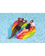 Bestway Isola Galleggiante Gonfiabile Arcobaleno 175x163 cm Spiaggia e Piscina 43722 Bestway Isola Galleggiante Gonfiabile Arcobaleno 175x163 cm Spiaggia e Piscina 43722