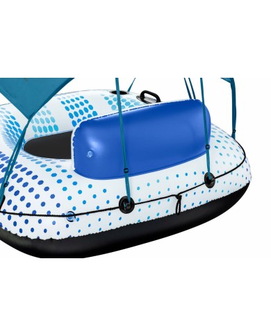 Bestway Ruota Gonfiabile con Manici Rapid Rider con Parasole D137 cm Spiaggia e Piscina 43725