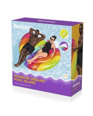Bestway Isola Galleggiante Gonfiabile Arcobaleno 175x163 cm Spiaggia e Piscina 43722 Bestway Isola Galleggiante Gonfiabile Arcobaleno 175x163 cm Spiaggia e Piscina 43722