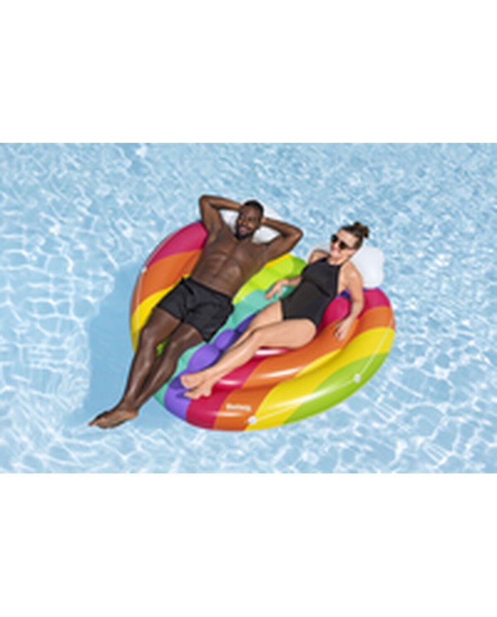 Bestway Isola Galleggiante Gonfiabile Arcobaleno 175x163 cm Spiaggia e Piscina 43722 Bestway Isola Galleggiante Gonfiabile Arcobaleno 175x163 cm Spiaggia e Piscina 43722