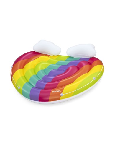 Bestway Isola Galleggiante Gonfiabile Arcobaleno 175x163 cm Spiaggia e Piscina 43722