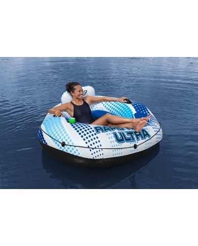 Bestway Gommone Gonfiabile con Manici Rapid Rider con Refrigeratore 165x148 cm Spiaggia e Piscina 43726
