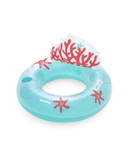 Bestway Ruota Gonfiabile con Maniglie e Schienale Corallo D117 cm Spiaggia e Piscina 43730