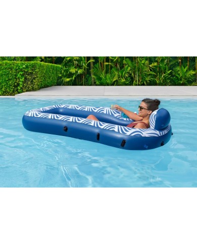 Bestway Materassino Gonfiabile con Parasole Comfort Plush 198x112 cm Spiaggia e Piscina 43732