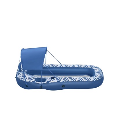 Bestway Materassino Gonfiabile con Parasole Comfort Plush 198x112 cm Spiaggia e Piscina 43732