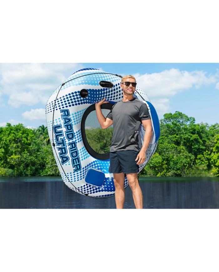 Bestway Gommone Gonfiabile con Manici Rapid Rider con Refrigeratore 165x148 cm Spiaggia e Piscina 43726 Bestway Gommone Gonfiabile con Manici Rapid Rider con Refrigeratore 165x148 cm Spiaggia e Piscina 43726