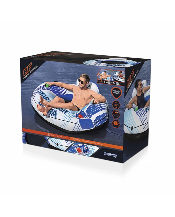 Bestway Gommone Gonfiabile con Manici Rapid Rider con Refrigeratore 165x148 cm Spiaggia e Piscina 43726 Bestway Gommone Gonfiabile con Manici Rapid Rider con Refrigeratore 165x148 cm Spiaggia e Piscina 43726