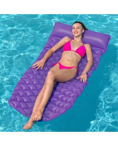 Bestway Materassino Gonfiabile Arrotolabile Colore Assortito 213x86 cm Spiaggia e Piscina 44020