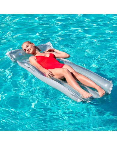 Bestway Materassino Gonfiabile Deluxe Colori Assortiti 183x76 cm Spiaggia e Piscina 44013