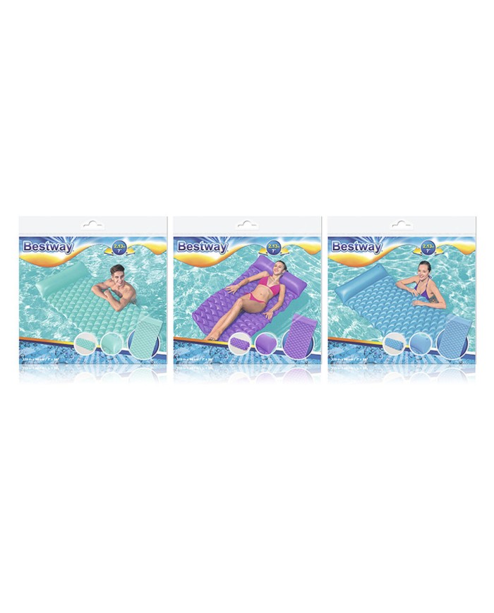 Bestway Materassino Gonfiabile Arrotolabile Colore Assortito 213x86 cm Spiaggia e Piscina 44020 Bestway Materassino Gonfiabile Arrotolabile Colore Assortito 213x86 cm Spiaggia e Piscina 44020