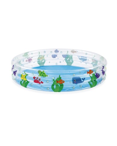 Bestway Piscina Gonfiabile Infantile 3 Anelli Trasparente 152x30 cm Vita Marina +2 Anni Giardino 51004 Bestway Piscina Gonfiabile Infantile 3 Anelli Trasparente 152x30 cm Vita Marina +2 Anni Giardino 51004