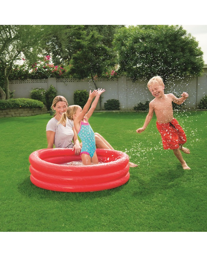 Bestway Piscina Gonfiabile Bambini 3 Anelli Eco Colori Assortiti 102x25 cm +2 Anni Giardino 51024 Bestway Piscina Gonfiabile Bambini 3 Anelli Eco Colori Assortiti 102x25 cm +2 Anni Giardino 51024