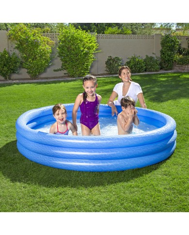 Bestway Piscina Gonfiabile Bambini 3 Anelli Eco Colore Assortito 183x33 cm +2 Anni Giardino 51027 Bestway Piscina Gonfiabile Bambini 3 Anelli Eco Colore Assortito 183x33 cm +2 Anni Giardino 51027